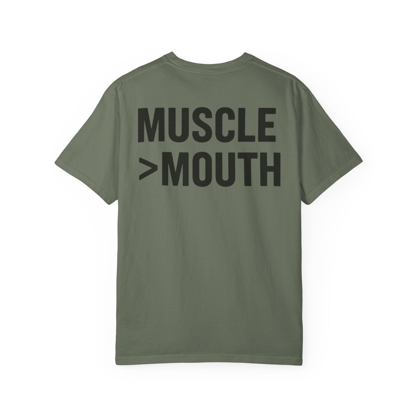 Muscle Over Mouth T-Shirt — Mute Biceps Minimal Strength Tee