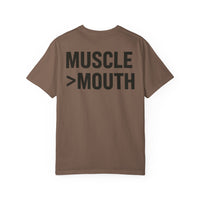 Muscle Over Mouth T-Shirt — Mute Biceps Minimal Strength Tee