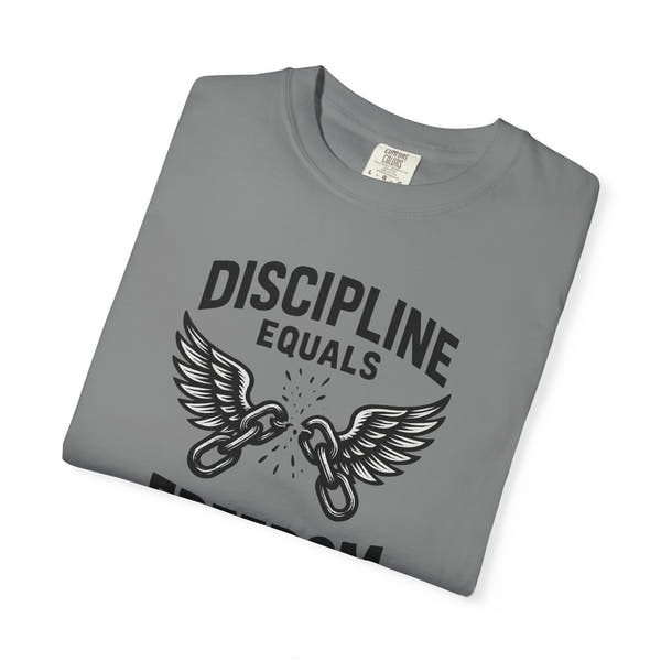 Discipline Equals Freedom T-Shirt | Motivational Gym Tee