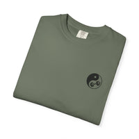 Yin-Yang Dumbbell T-shirt | BE WATER LIFT IRON Tee | Zen Strength Shirt