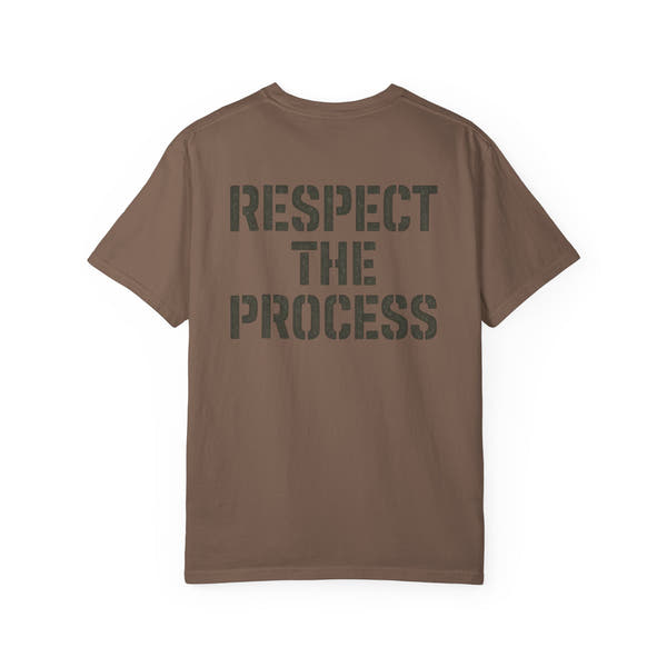 Respect the Process Tee — Gear-Heart Industrial Gym Shirt
