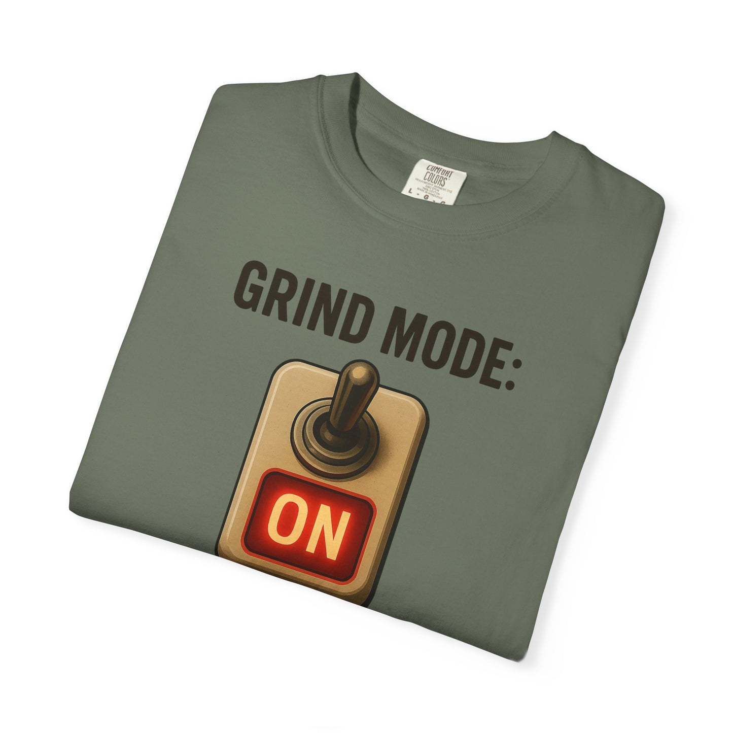 Unisex T-shirt Grind Mode Always On Gym Shirt | Red Glow Motivational Tee