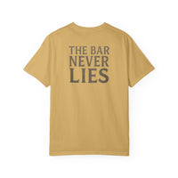 “The Bar Never Lies” Gym Tee | Minimalist Grit Design | Discipline & Strength Streetwear Shirt for Athletes