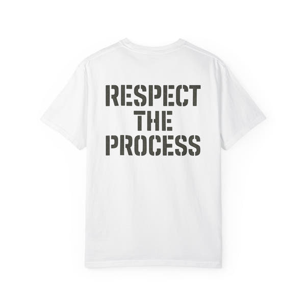 Respect the Process Tee — Gear-Heart Industrial Gym Shirt
