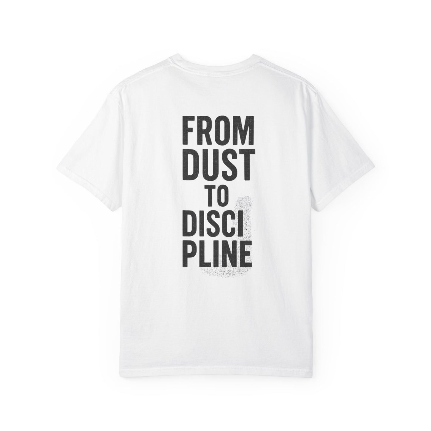 Garment-Dyed T-shirt Fitness Tee | From Dust to Discipline | Phoenix Gym Shirt