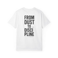 Garment-Dyed T-shirt Fitness Tee | From Dust to Discipline | Phoenix Gym Shirt