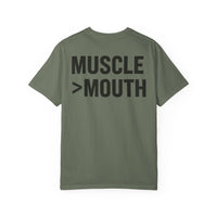 Muscle Over Mouth T-Shirt — Mute Biceps Minimal Strength Tee