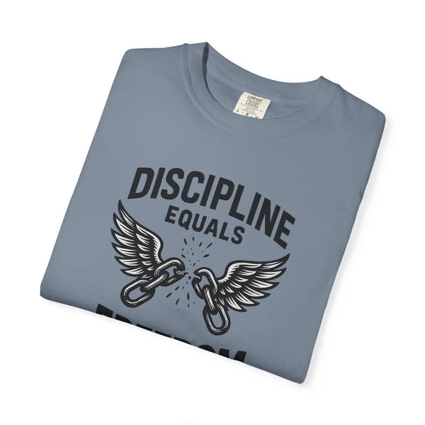 Discipline Equals Freedom T-Shirt | Motivational Gym Tee