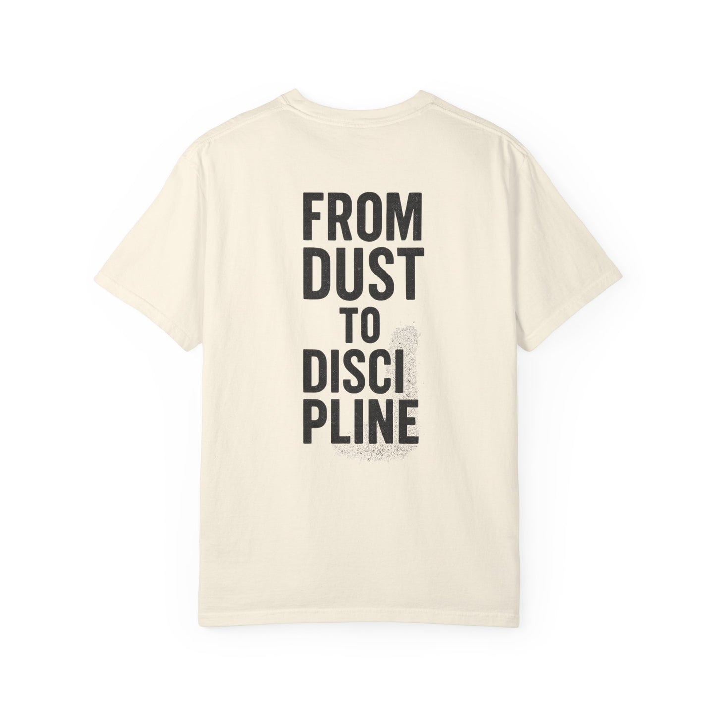 Garment-Dyed T-shirt Fitness Tee | From Dust to Discipline | Phoenix Gym Shirt