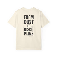 Garment-Dyed T-shirt Fitness Tee | From Dust to Discipline | Phoenix Gym Shirt