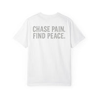 Chase Pain Find Peace Shirt | Flame Halo Logo | Motivational Gym Tee
