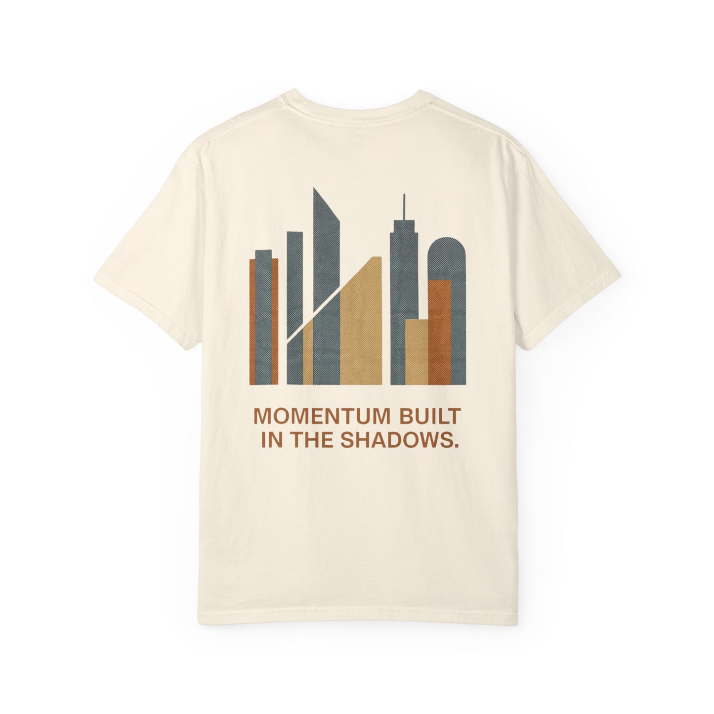 City of Momentum – Minimalist Fitness Streetwear Back Graphic Tee