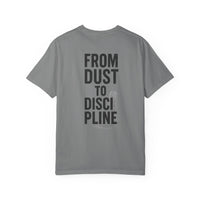 Garment-Dyed T-shirt Fitness Tee | From Dust to Discipline | Phoenix Gym Shirt