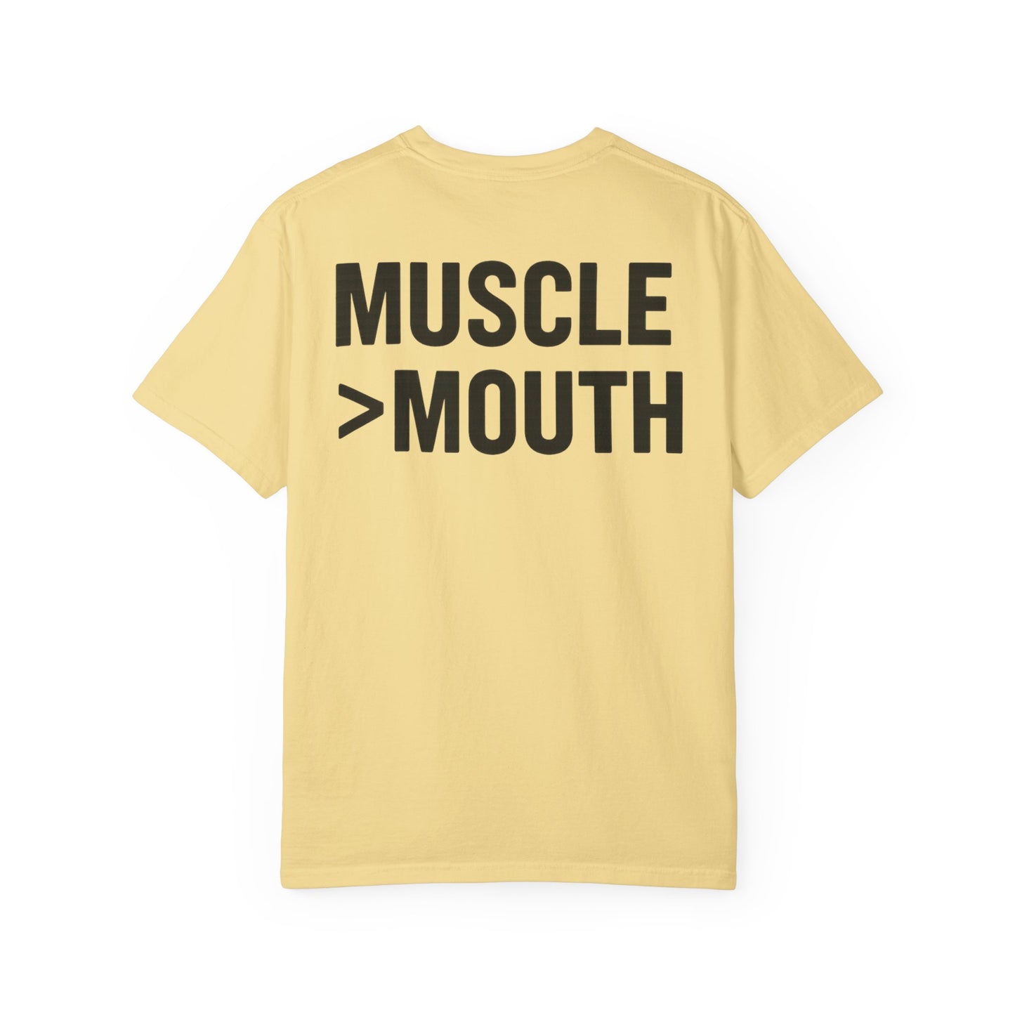 Muscle Over Mouth T-Shirt — Mute Biceps Minimal Strength Tee