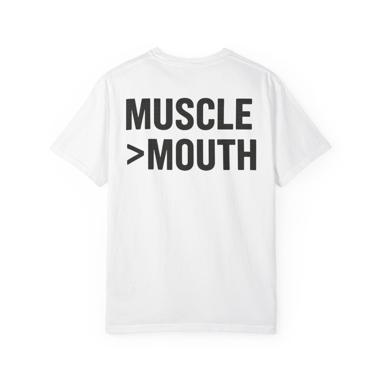 Muscle Over Mouth T-Shirt — Mute Biceps Minimal Strength Tee