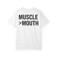 Muscle Over Mouth T-Shirt — Mute Biceps Minimal Strength Tee