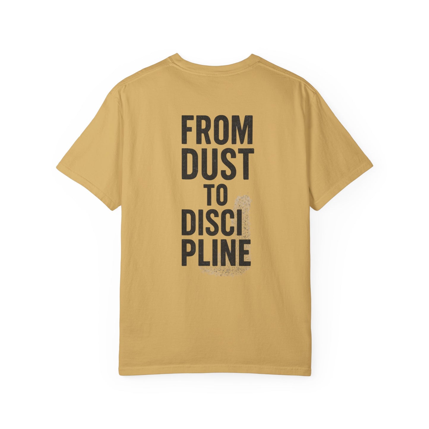 Garment-Dyed T-shirt Fitness Tee | From Dust to Discipline | Phoenix Gym Shirt