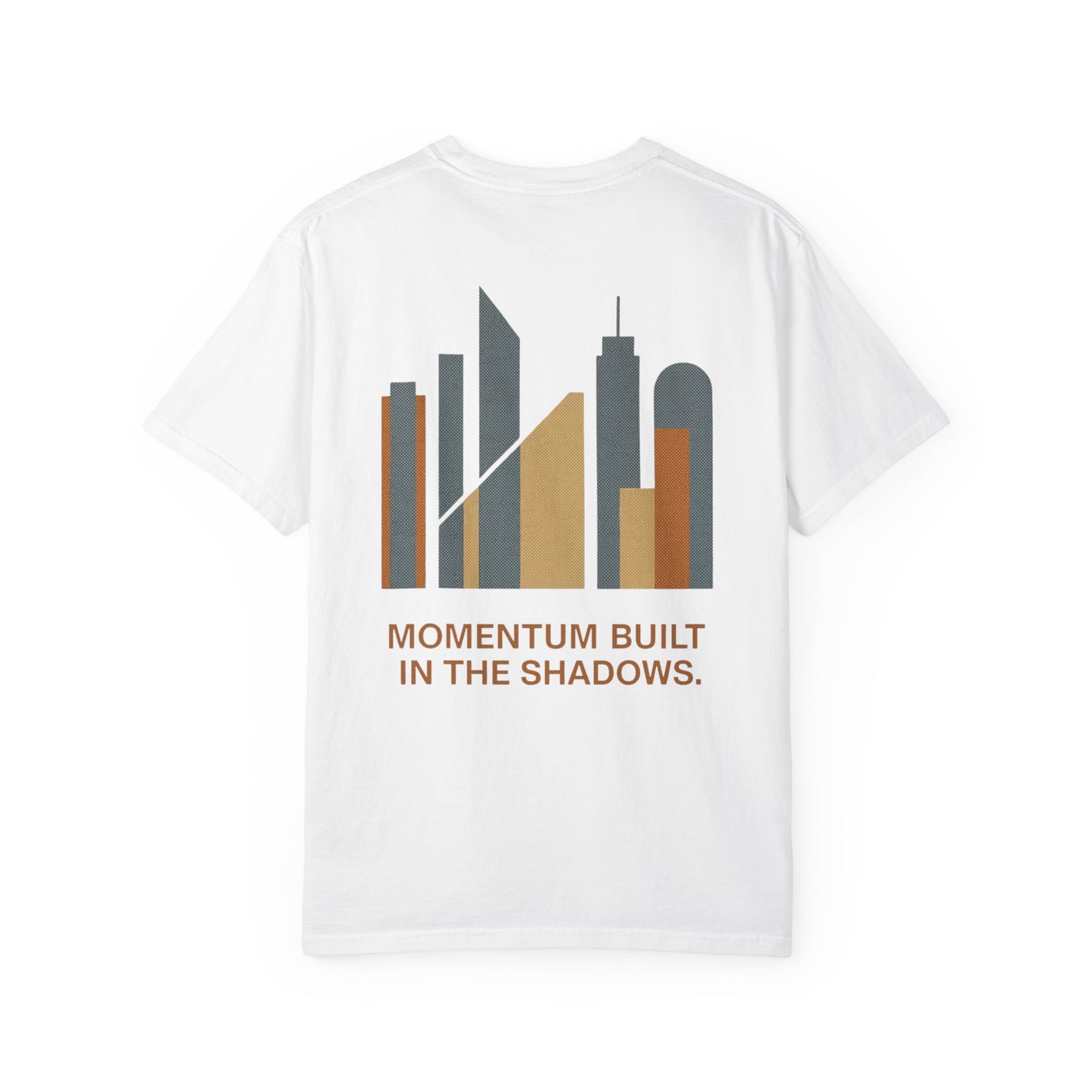 City of Momentum – Minimalist Fitness Streetwear Back Graphic Tee