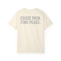 Chase Pain Find Peace Shirt | Flame Halo Logo | Motivational Gym Tee