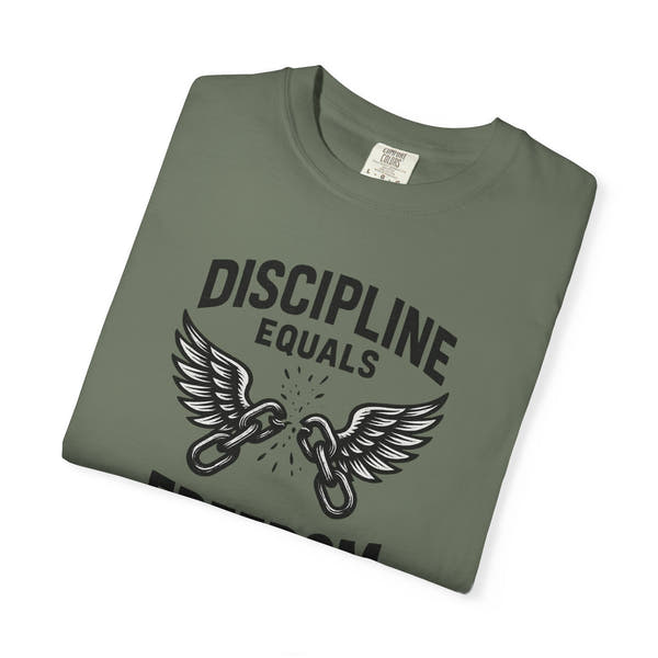Discipline Equals Freedom T-Shirt | Motivational Gym Tee