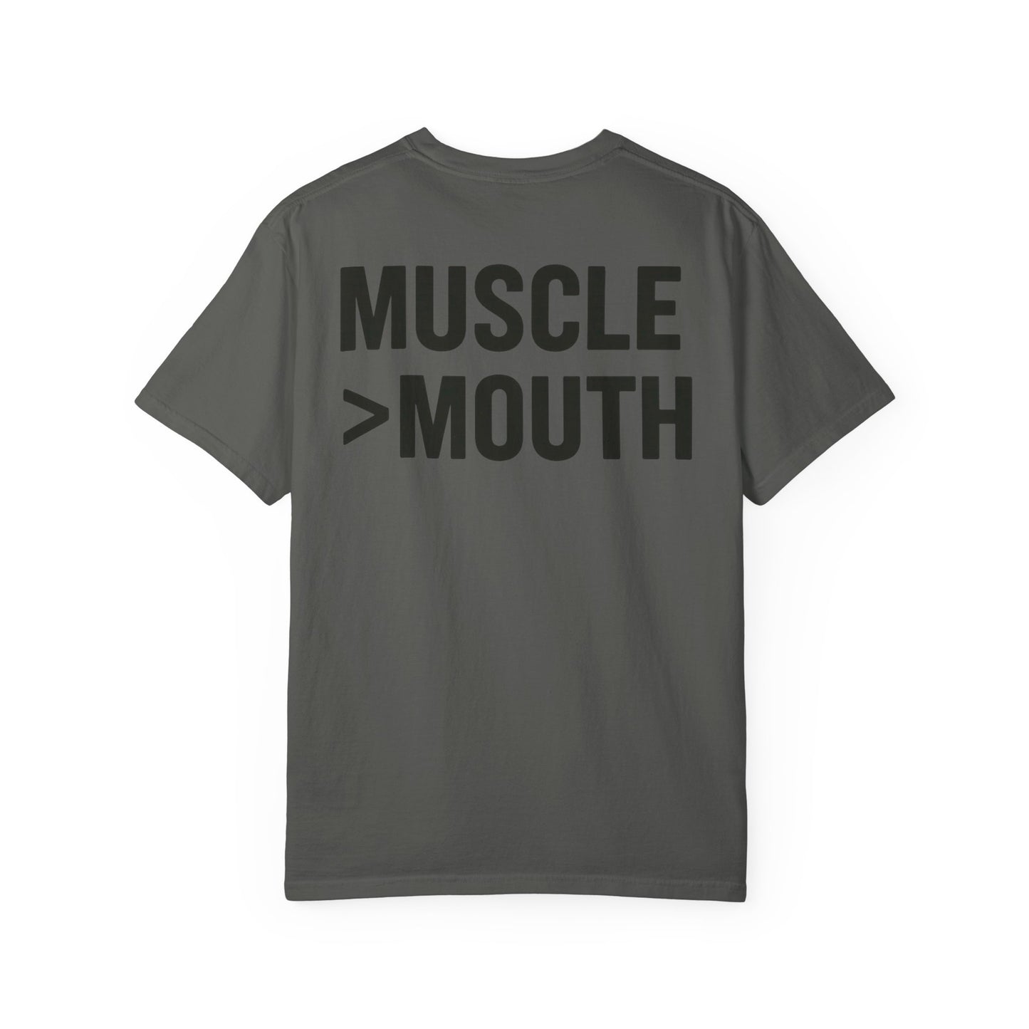 Muscle Over Mouth T-Shirt — Mute Biceps Minimal Strength Tee