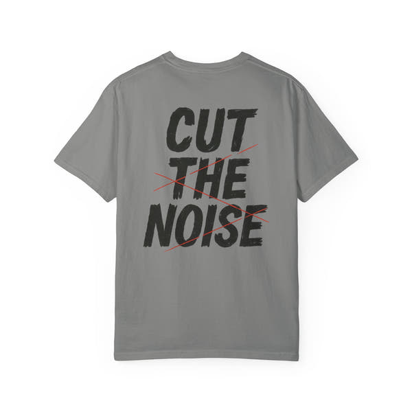 Cut The Noise Samurai Tee — Minimal Japanese Streetwear