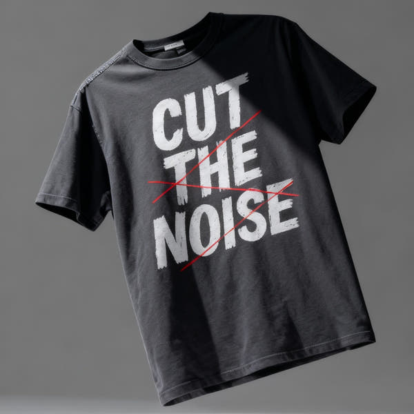 Cut The Noise Samurai Tee — Minimal Japanese Streetwear