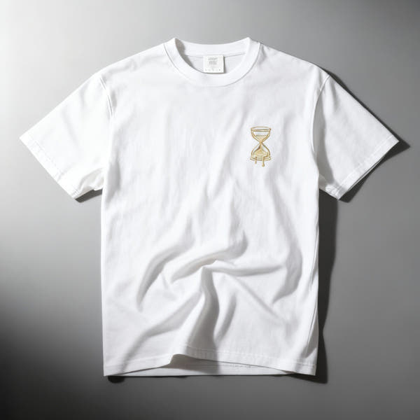 Patience Bleeds Gold T-Shirt — Gold Hourglass Gym Streetwear
