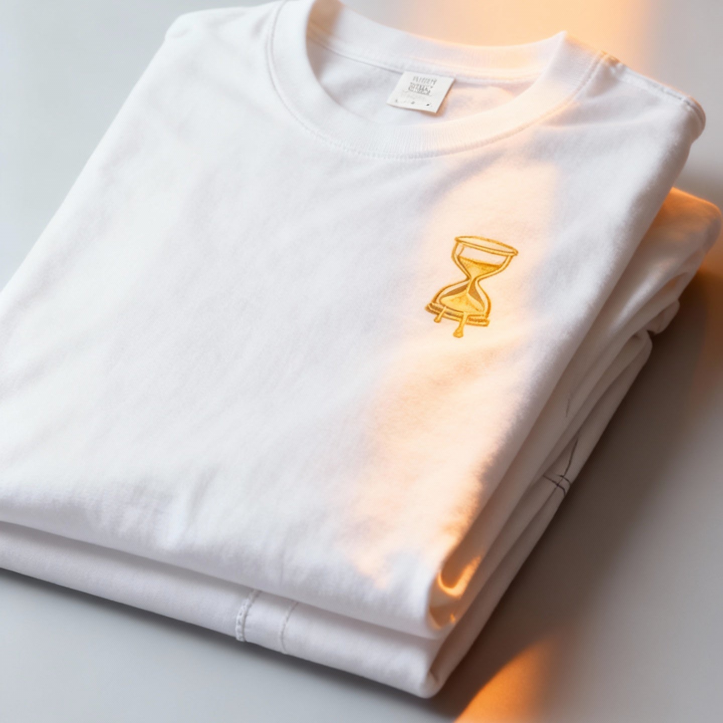 Patience Bleeds Gold T-Shirt — Gold Hourglass Gym Streetwear
