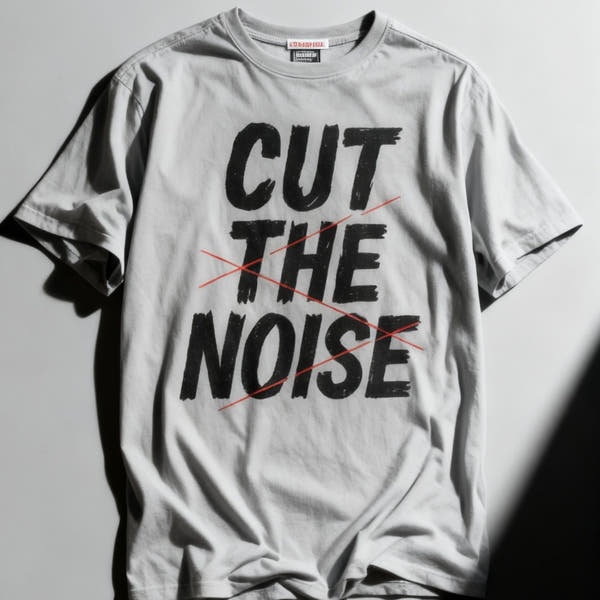 Cut The Noise Samurai Tee — Minimal Japanese Streetwear