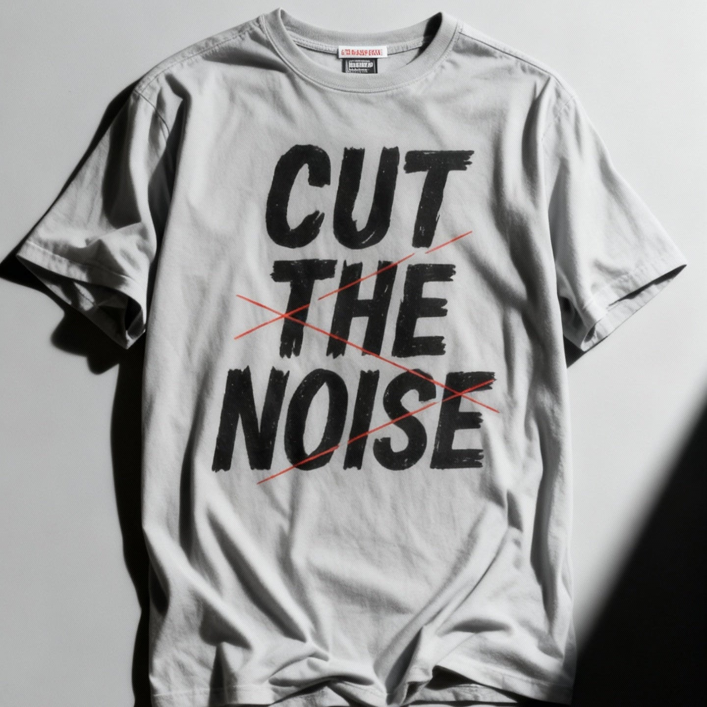 Cut The Noise Samurai Tee — Minimal Japanese Streetwear