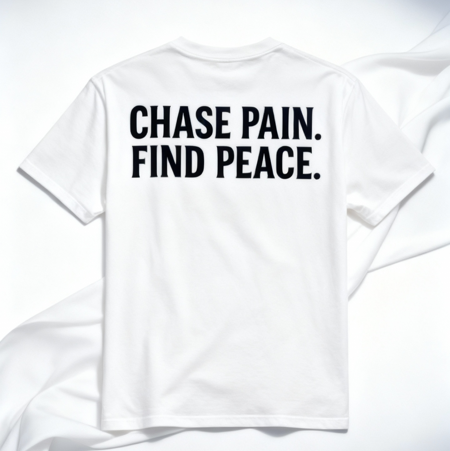 Chase Pain Find Peace Shirt | Flame Halo Logo | Motivational Gym Tee
