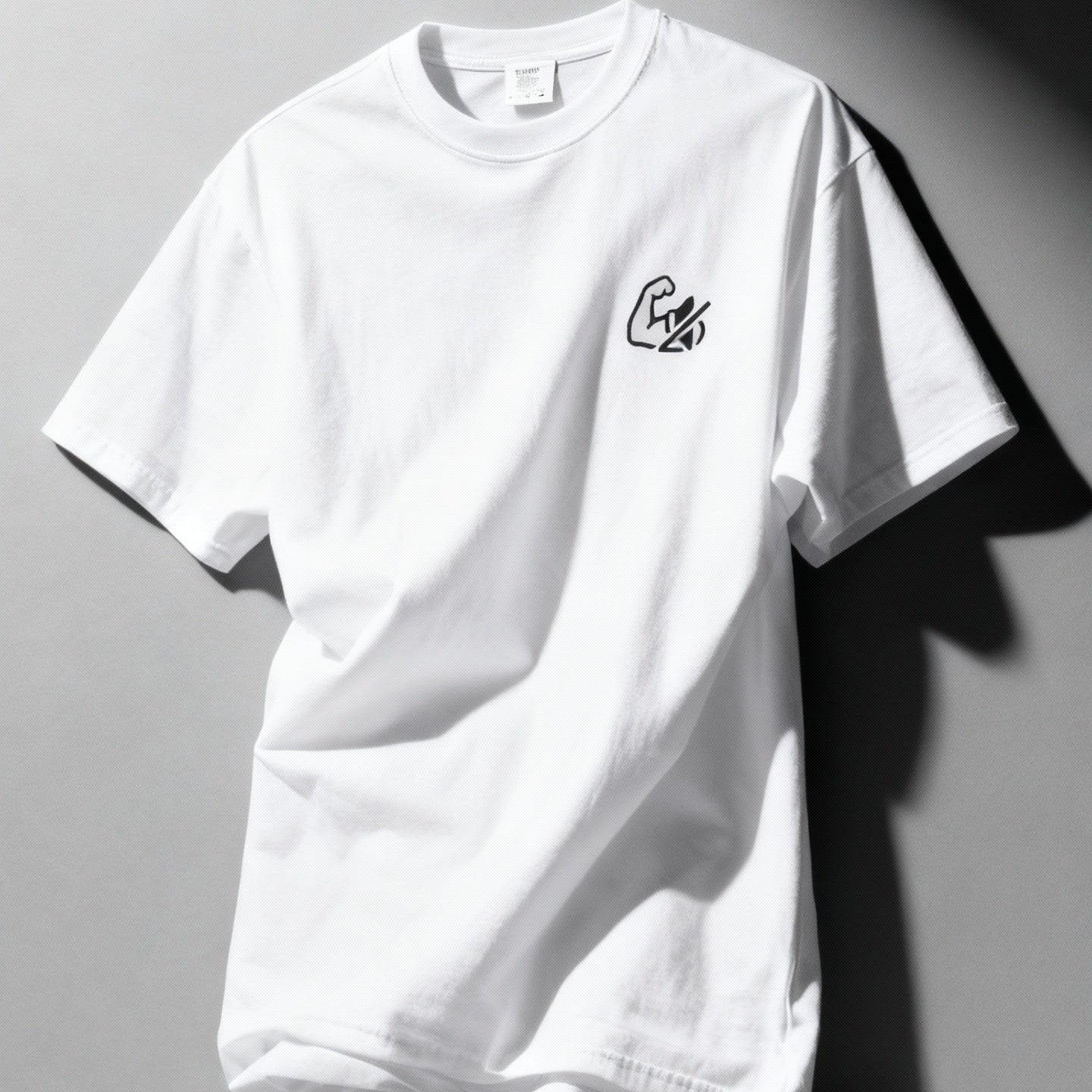 Muscle Over Mouth T-Shirt — Mute Biceps Minimal Strength Tee