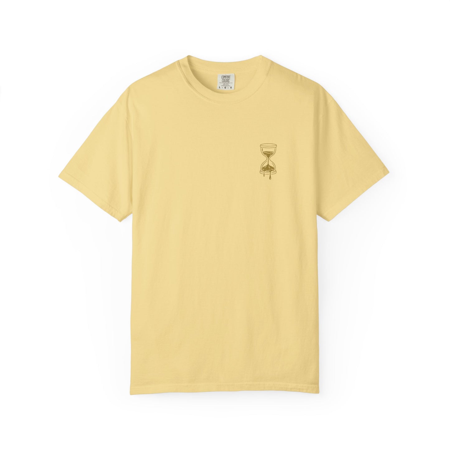 Patience Bleeds Gold T-Shirt — Gold Hourglass Gym Streetwear
