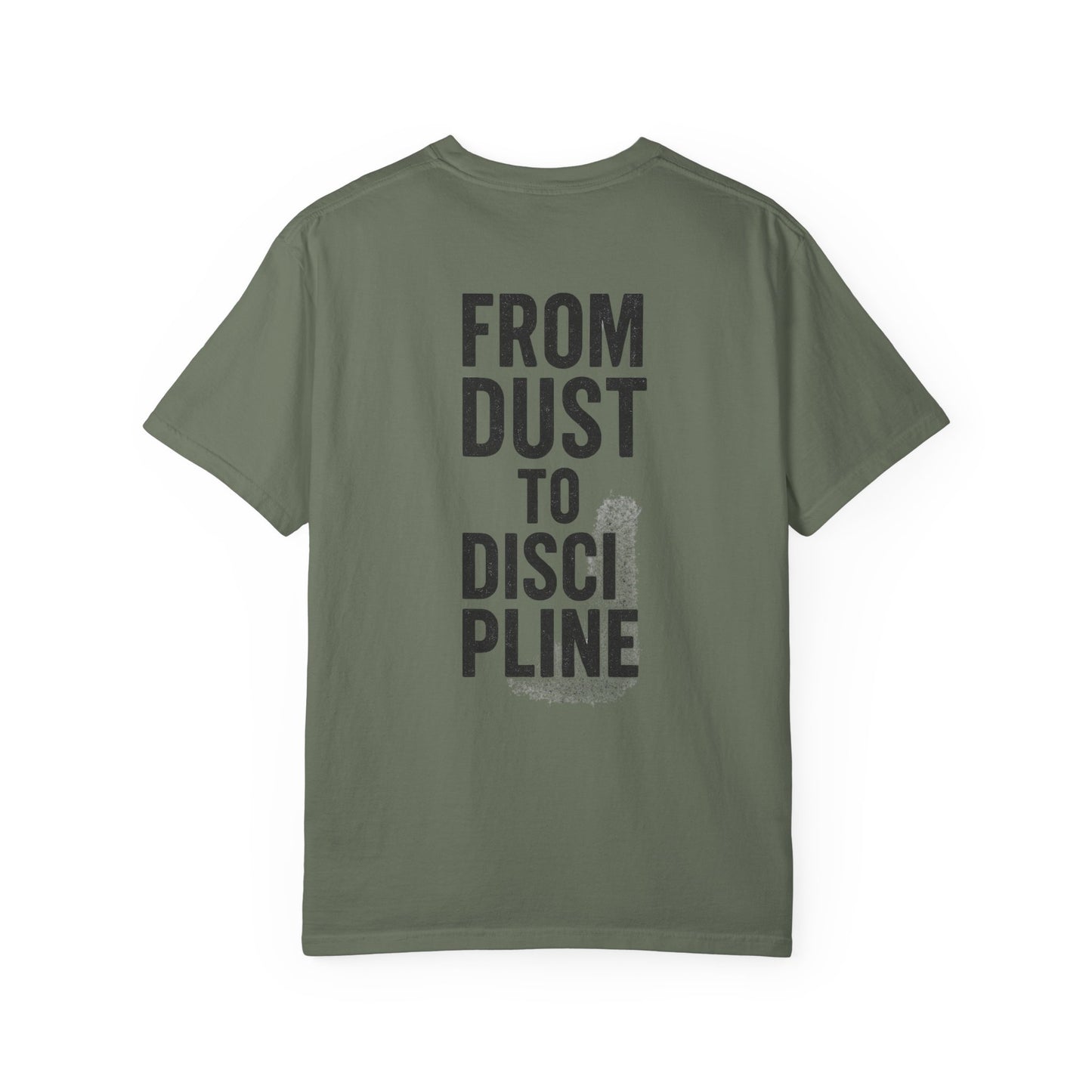 Garment-Dyed T-shirt Fitness Tee | From Dust to Discipline | Phoenix Gym Shirt