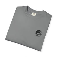 Yin-Yang Dumbbell T-shirt | BE WATER LIFT IRON Tee | Zen Strength Shirt