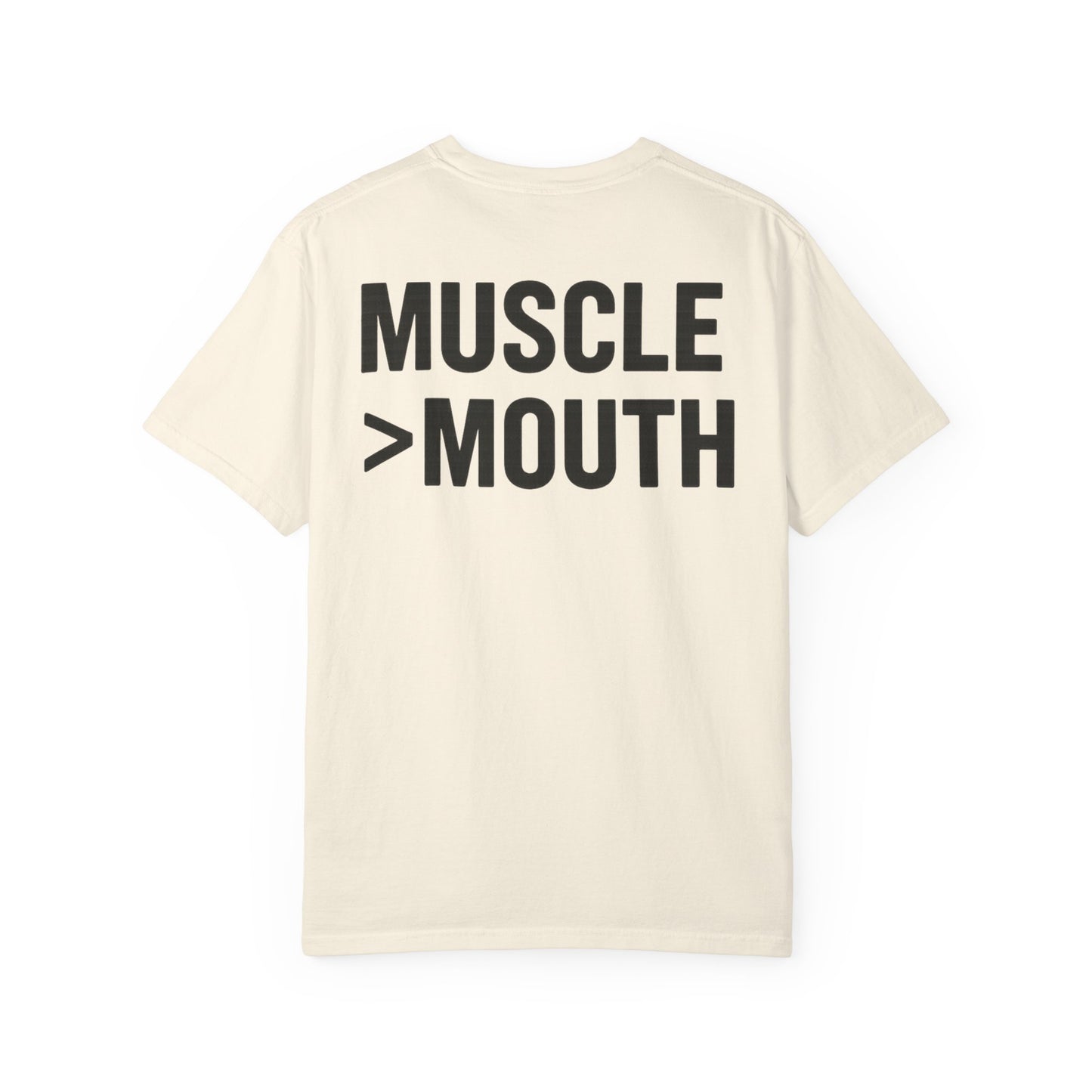 Muscle Over Mouth T-Shirt — Mute Biceps Minimal Strength Tee